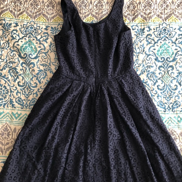 J. Crew navy blue lace dress with pockets size 6 - Picture 2 of 8
